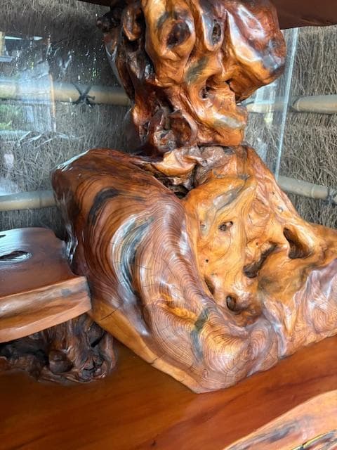 本屋久杉　屋久杉　オブジェ　灯籠　工芸品　天然木　希少　※商品説明必読