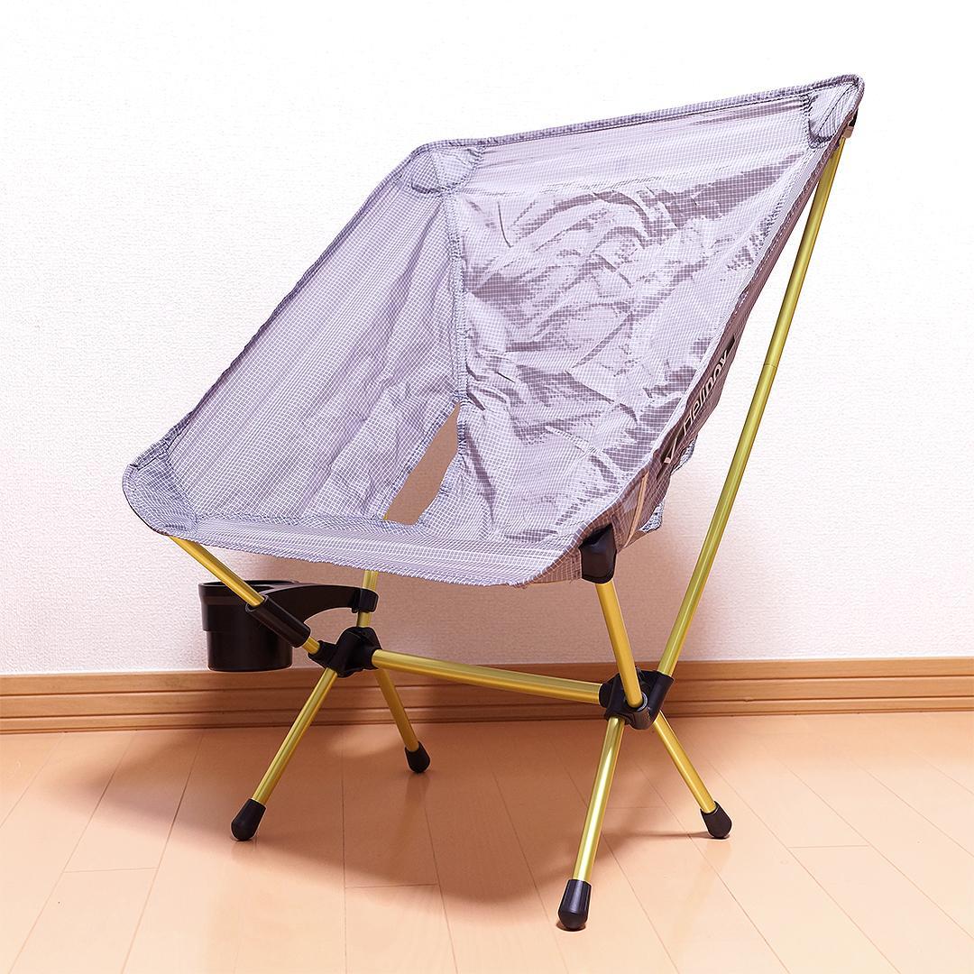 【新品】 Helinox チェアゼロ GY 国内正規品 純正カップホルダー付き