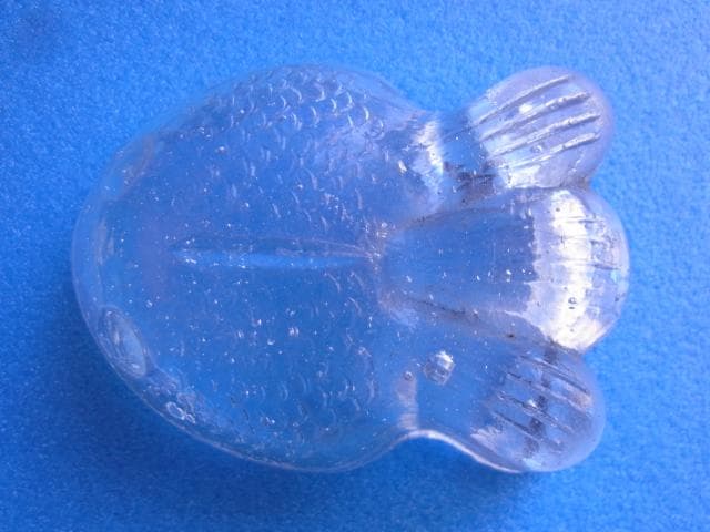 戦前　金魚型　ガラス　ぺろぺろ　とろとろ　古い菓子型　昭和初期　大正　型吹き