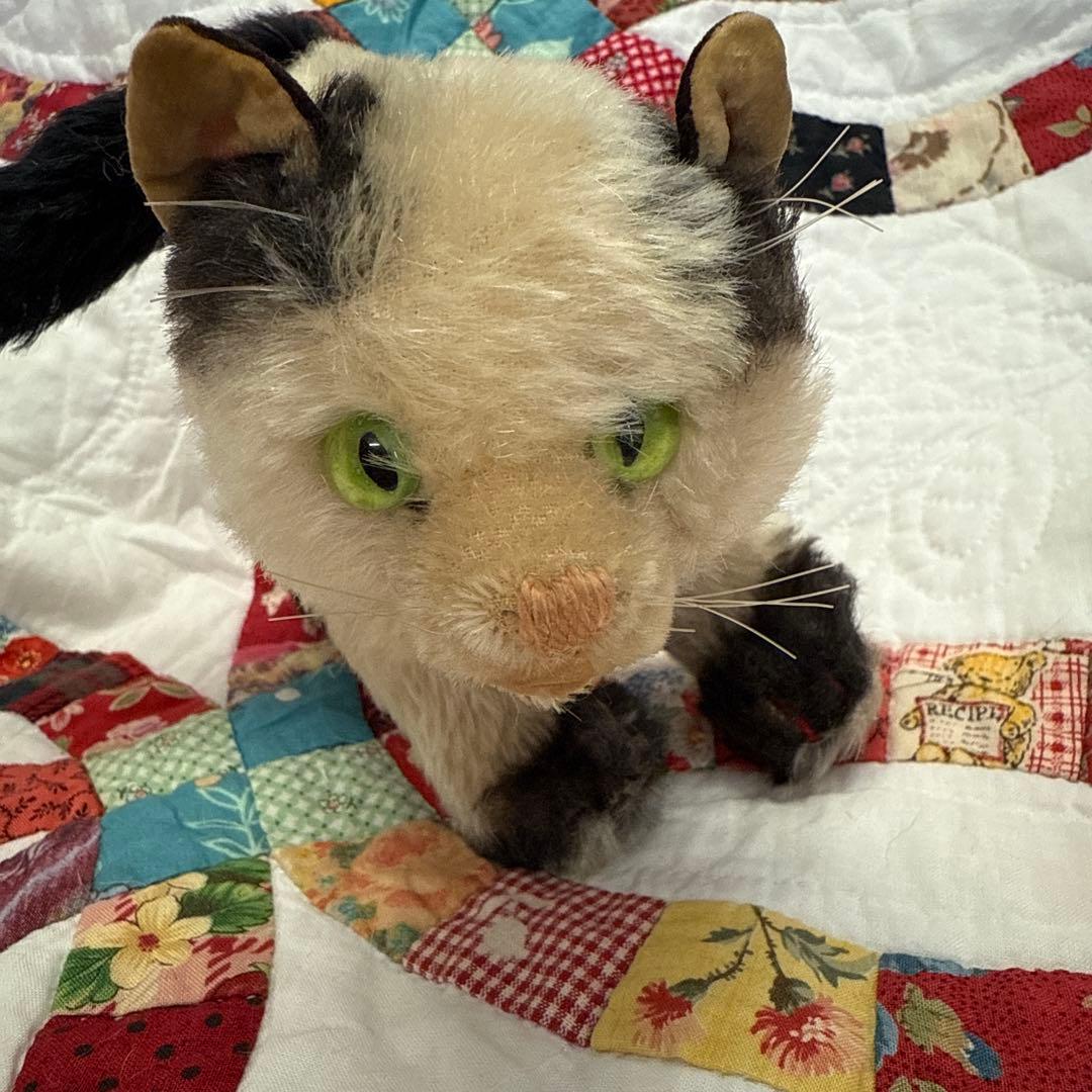 シュタイフsteiffビンテージ猫ちゃんグッシー