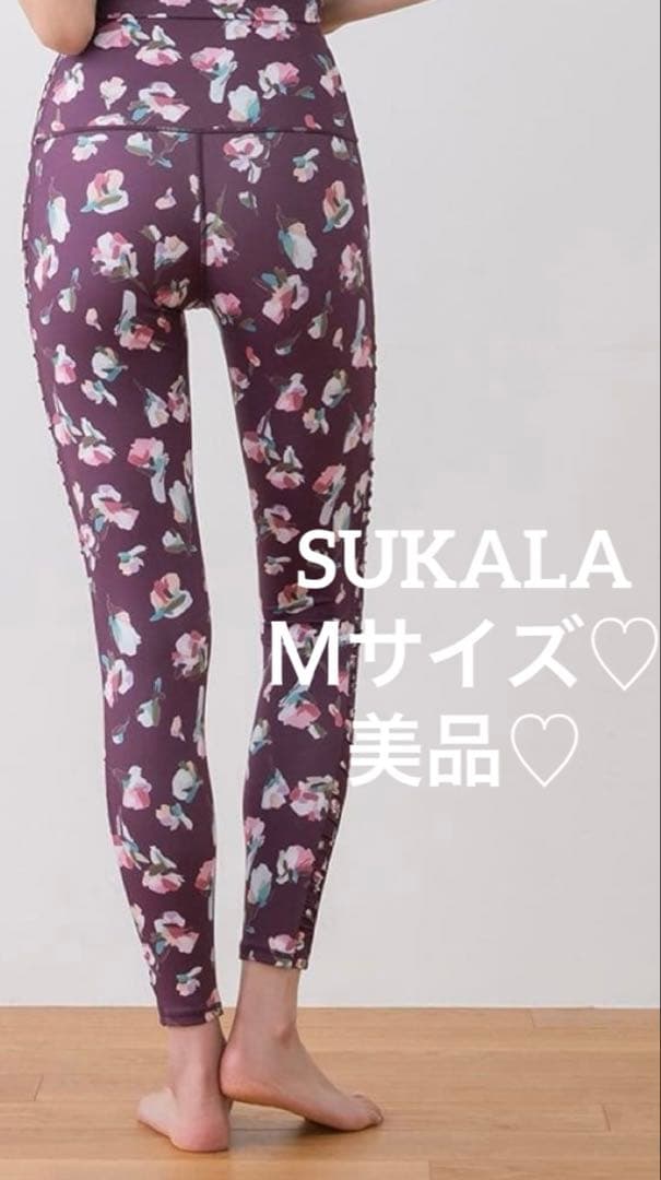 【美品♡Mサイズ】sukalaレギンスローズプリント