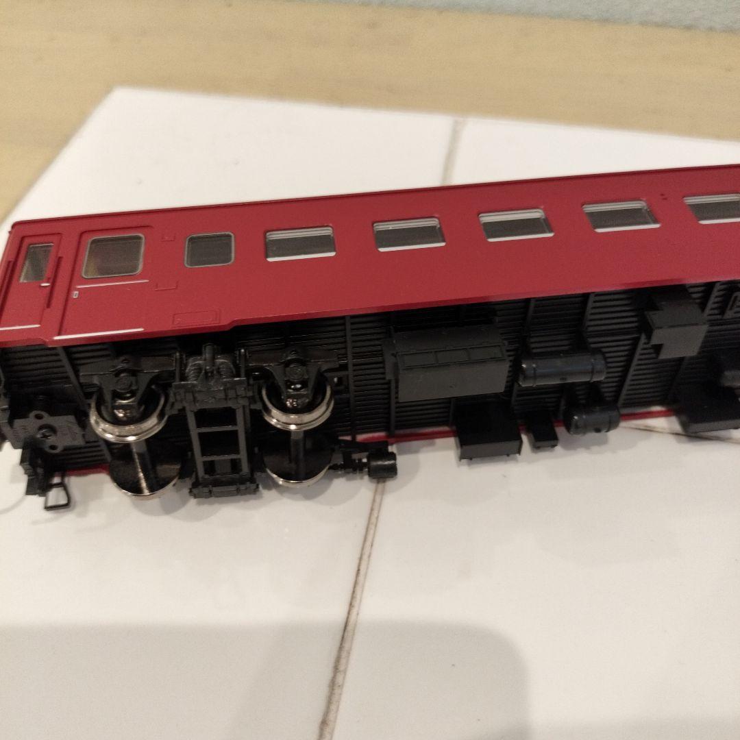 国鉄客車HO-580 ゲージ 赤/グレー 客車模型