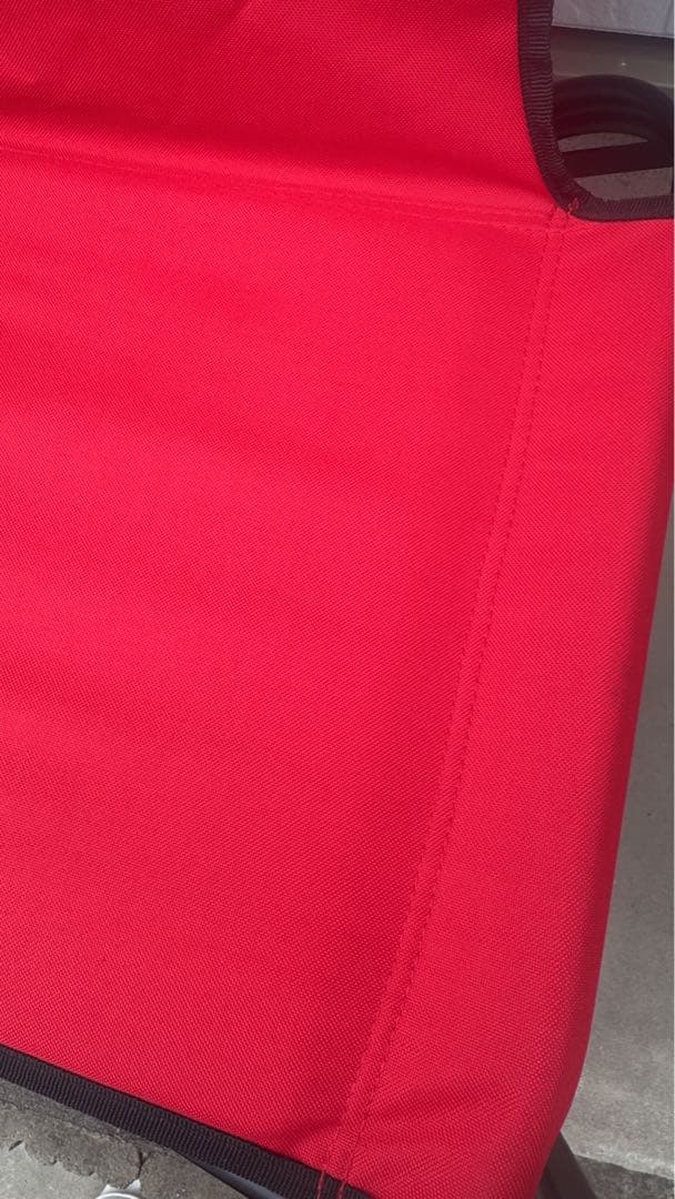 【★限定価格★】Colemanサイドテーブル付デッキチェアST(レッド)2脚