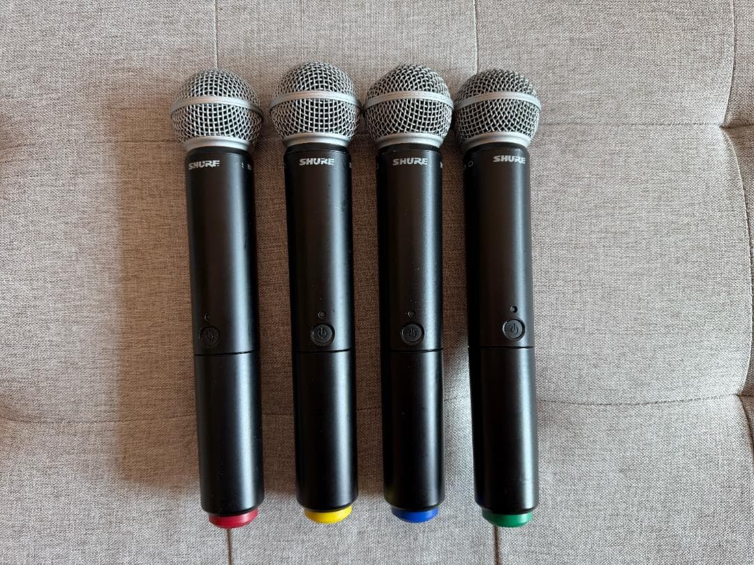 SHURE ワイヤレスマイク 4チャンネル分 BLX288/SM58 2セット