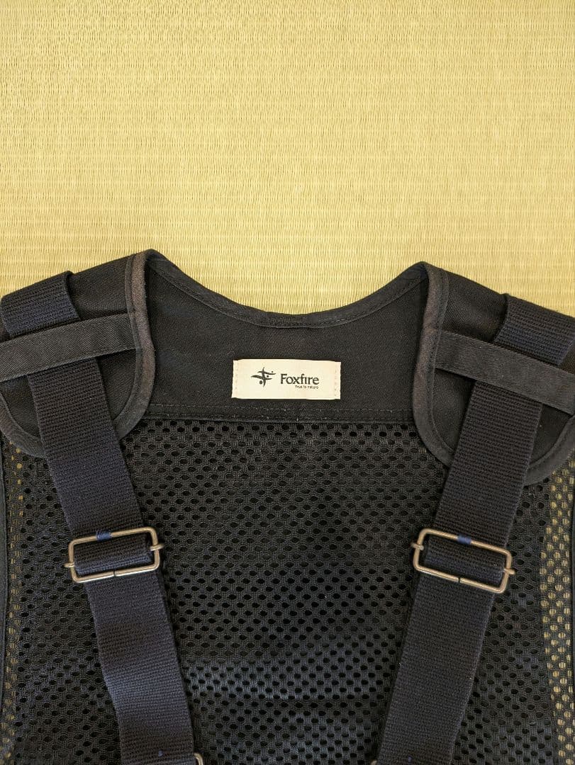 Foxfire フィッシングベスト チェストストラップベスト　ブラック