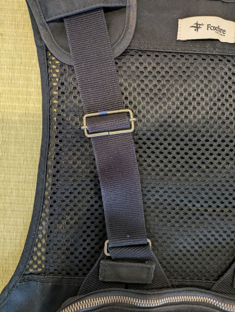Foxfire フィッシングベスト チェストストラップベスト　ブラック