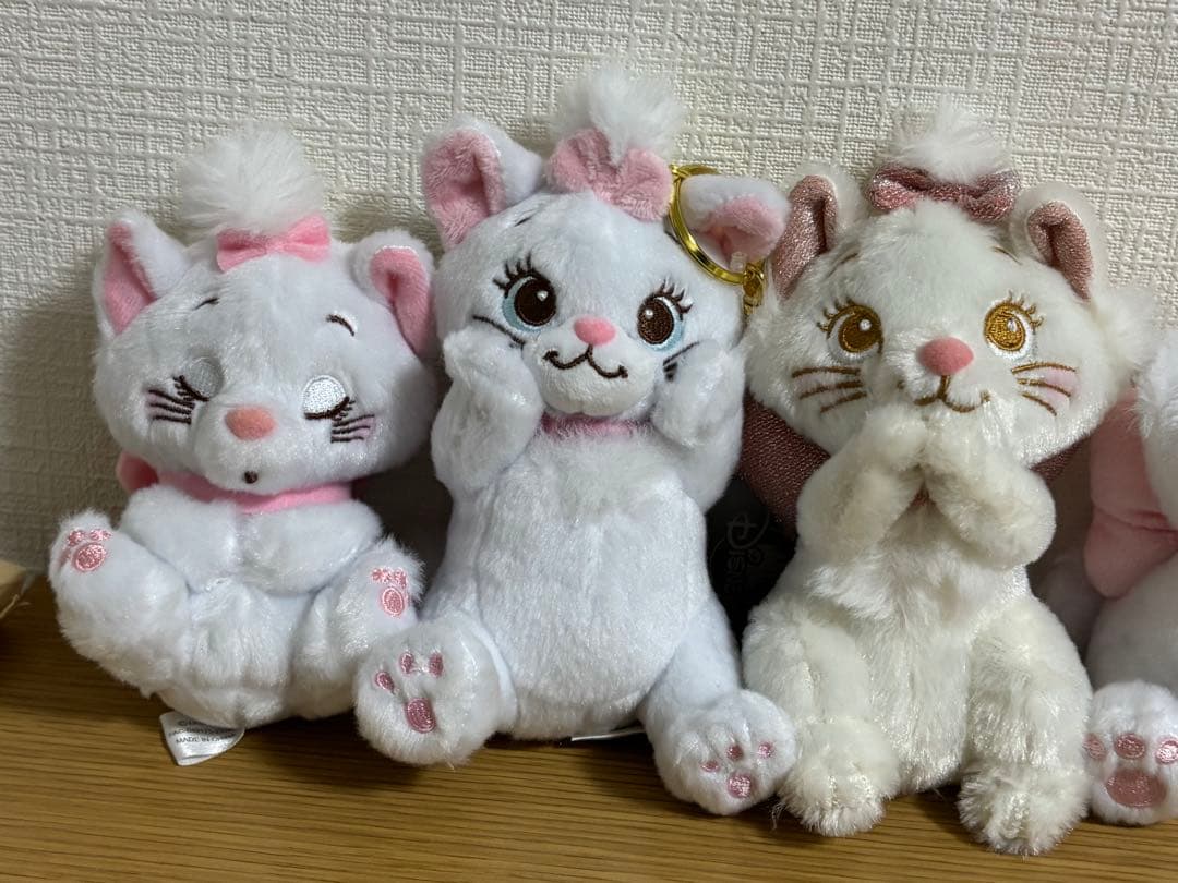 おしゃれキャット　マリー　ぬいぐるみ　キーチェーン　5点　ディズニーストア　#1