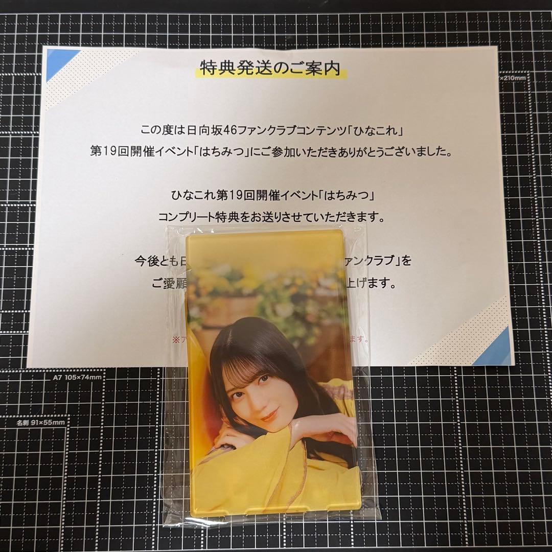 日向坂46 ひなこれ コンプリート特典 アクリルスタンド はちみつ 小坂菜緒