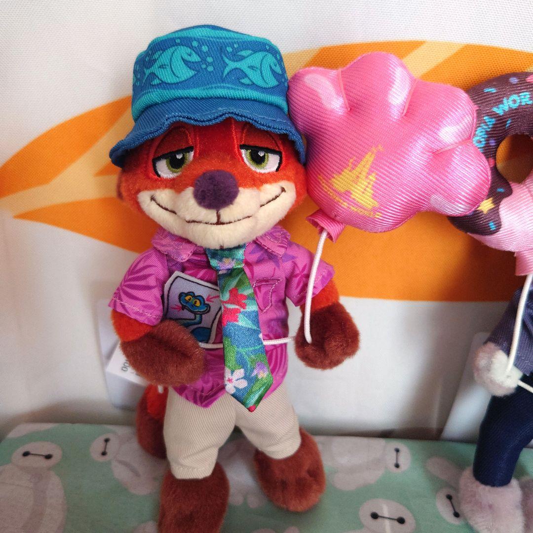 お顔厳選　東京ディズニーリゾート　ズートピア ニック　ジュディ　ぬいぐるみバッチ