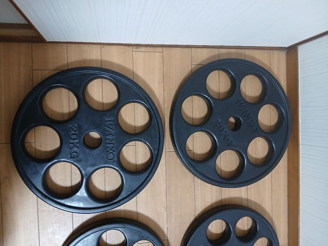 IVANKOイヴァンコ オリンピックプレートセット計105kg 穴径50mm
