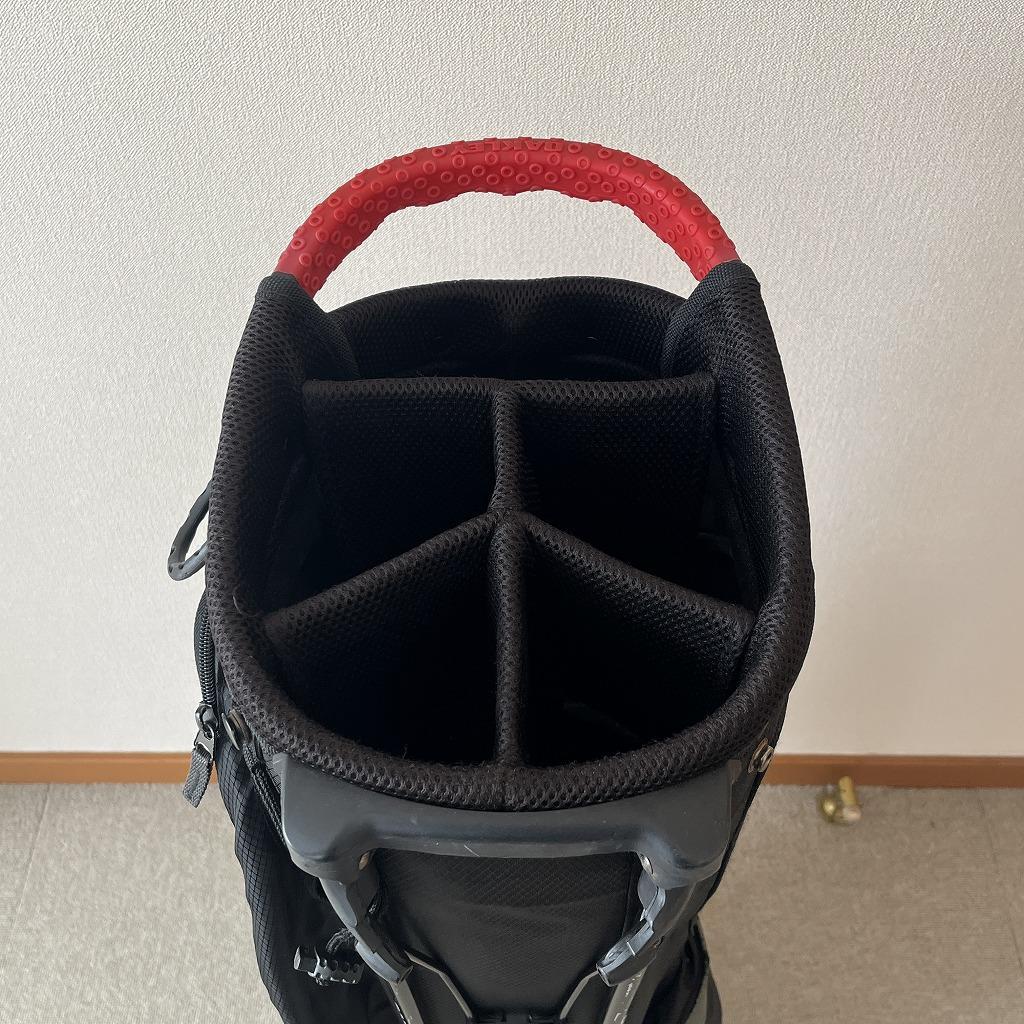 オークリー　軽量キャディバッグ（黒）5分割　スタンド付き　送料込み