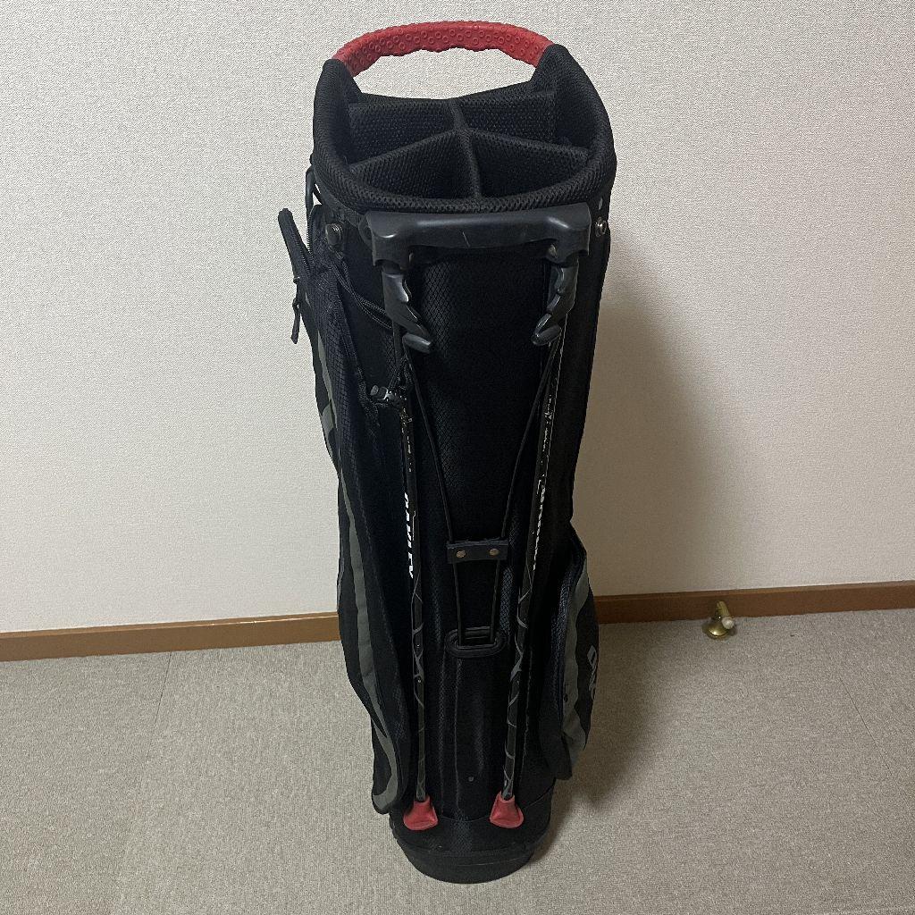 オークリー　軽量キャディバッグ（黒）5分割　スタンド付き　送料込み