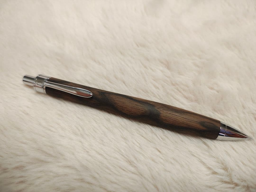 YkU工房 黒柿孔雀杢　シャーペン