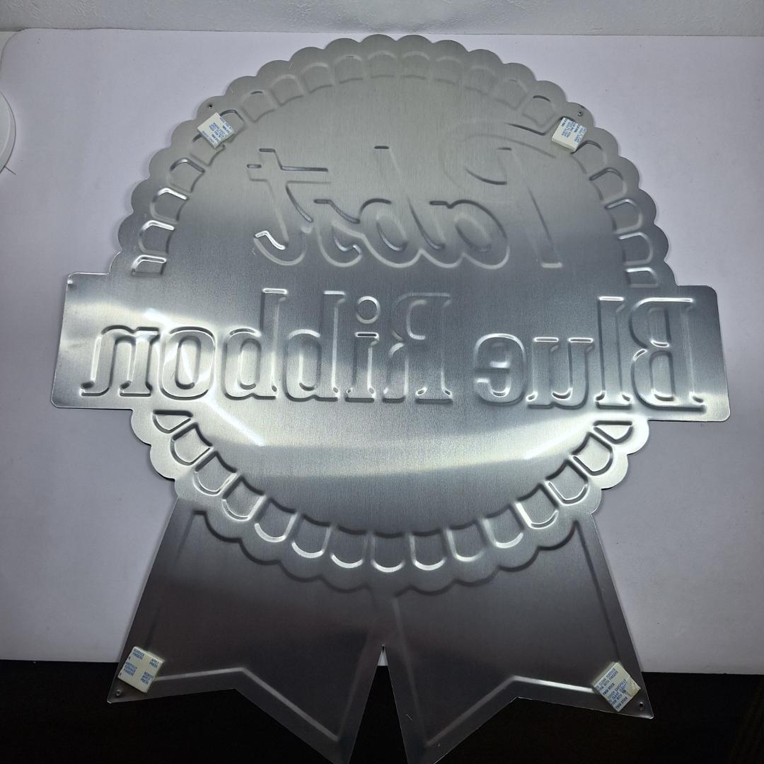 ブルーリボン 看板 サイン 新品 コレクション blue ribbon e6E6