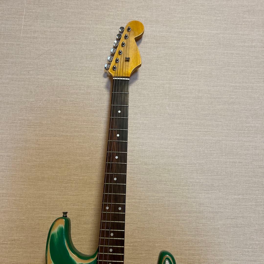 エレキギター グリーン/ホワイト