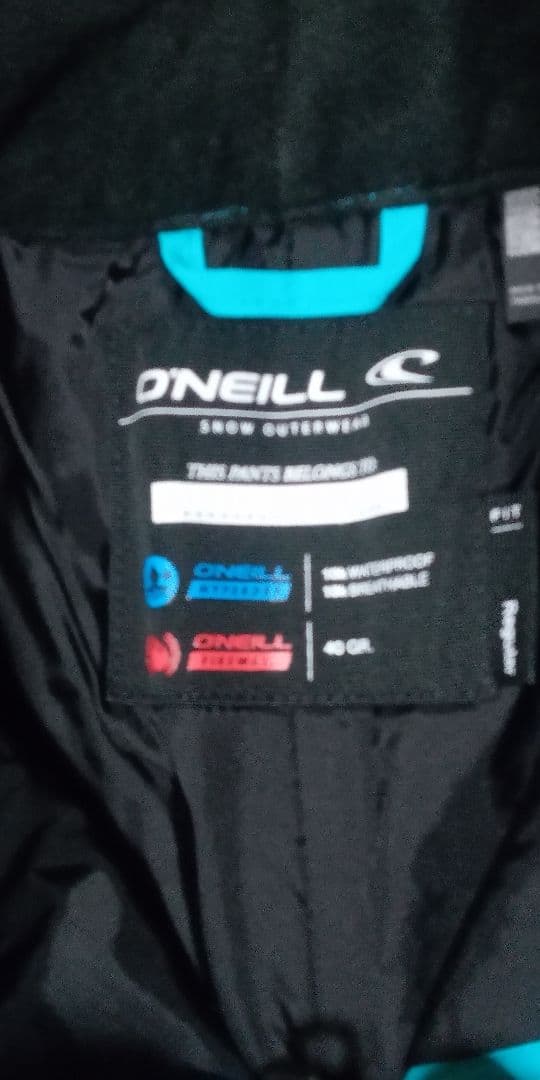オニール　アクア　ターコイズ スノーボードパンツ 女性用　60 新品　タグ付