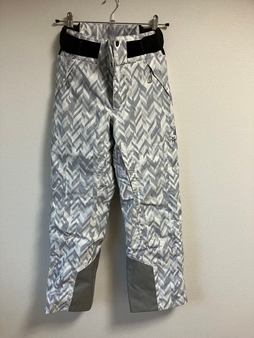 値下げ　Goldwin スキーウェア 上下セット グレー系 ヘリンボーン柄