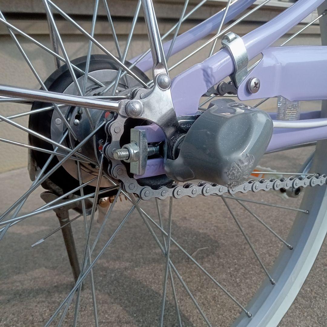 24インチ　ブリジストン　リコリーナ　ラベンダー　3段変速　引き取り限定品