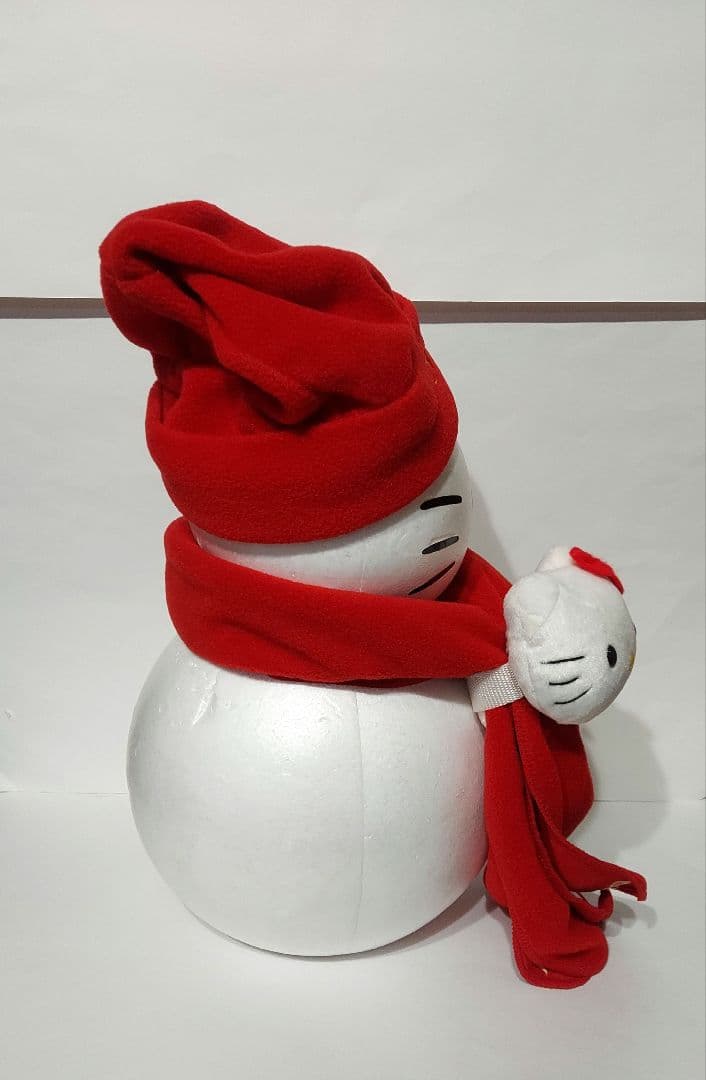 ハローキティ 雪だるま マスコット ぬいぐるみ ハローキティ 帽子 マフラー