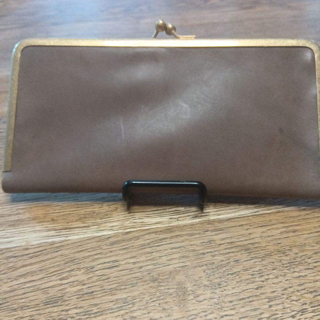 編吟革盤舎　ペンギンカバンシャ　二本差し本革がまぐちペンケース