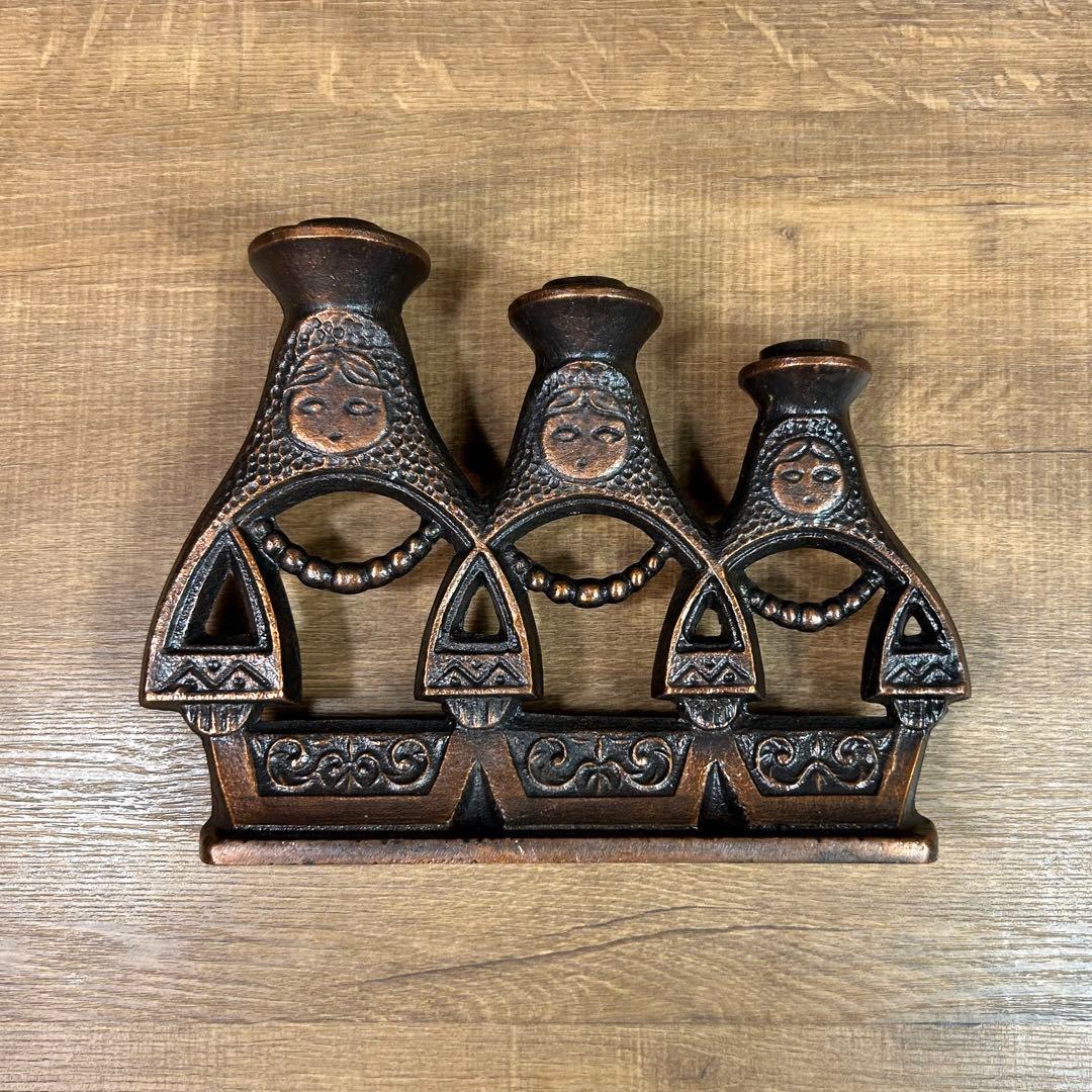 ソ連 アンティーク 燭台 マトリョーシカ 蝋燭立 ソビエト ロシア 雑貨 レトロ