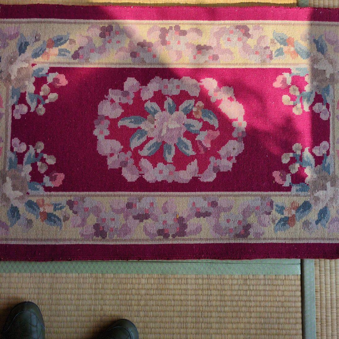 ★最終値下げ 超特価セール★緞通 段通 玄関マット キッチンマット 肉厚約2cm