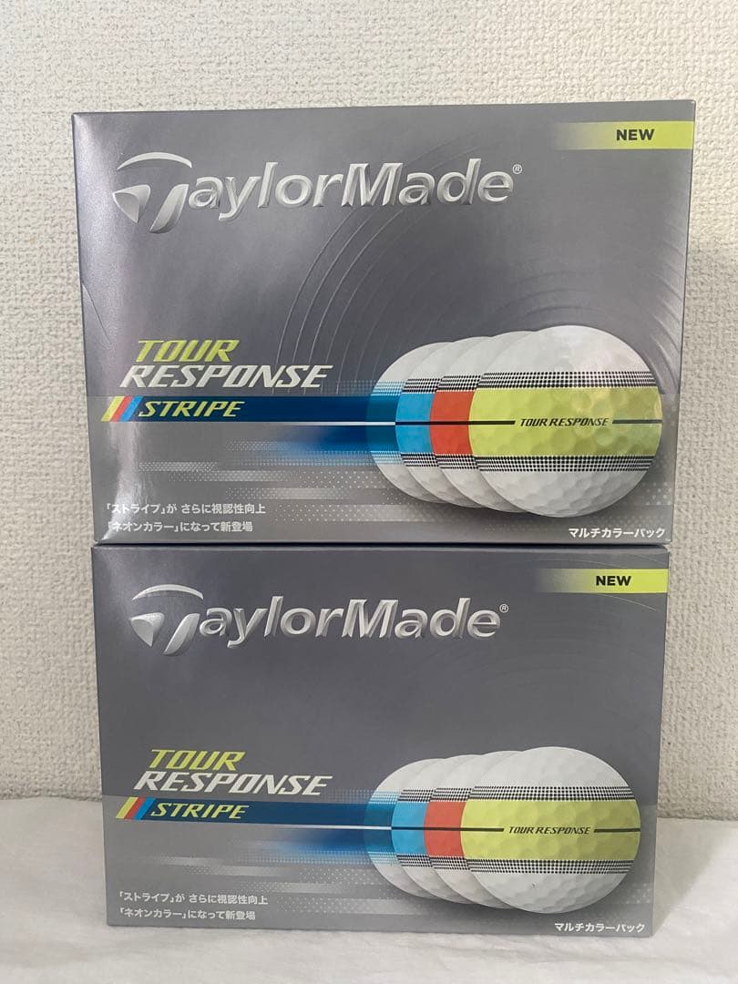 (TAYLOR MADE) ゴルフボール ツアーレスポンス ストライプ 2箱