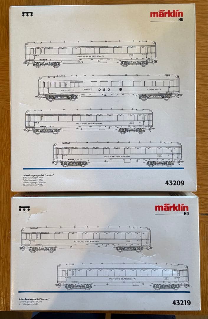 メルクリン43209+43219 Express Loreley 客車6両