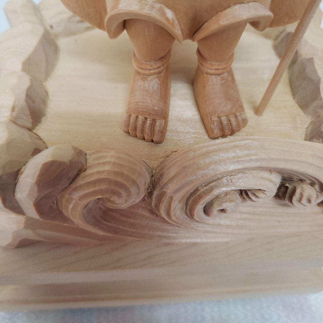 Ｂフライデー蔵出し特価仏像★ヒバ材 三宝荒神像6寸★全高 約35cm