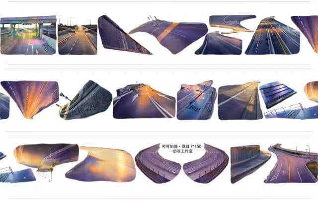 新品まとめ売り☆海外マステ PETテープ 巻き売り 風景・装飾系 10巻セット♡