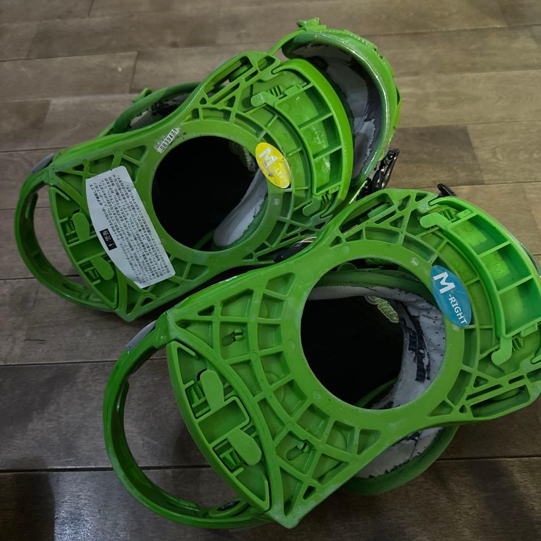 Flux スノーボード ビンディング M グリーン