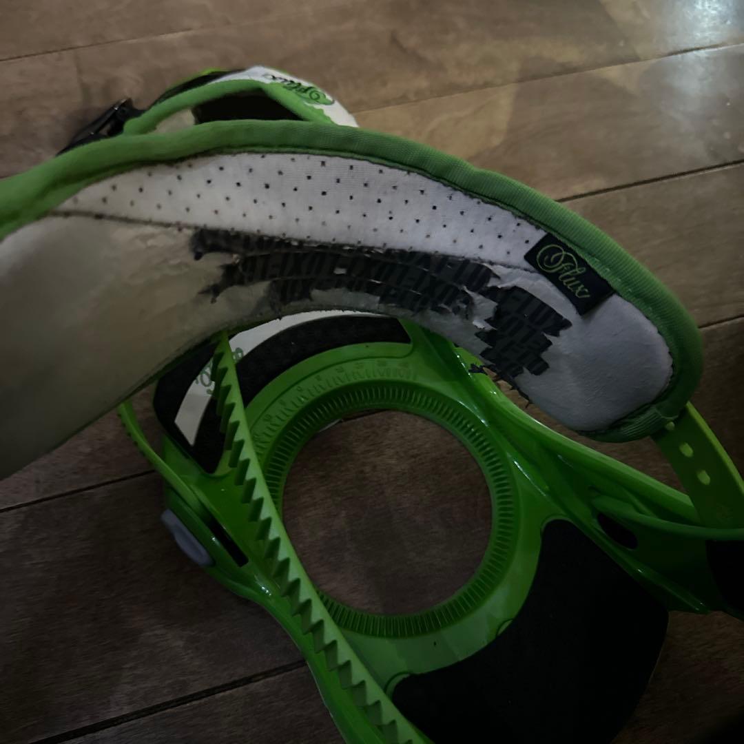 Flux スノーボード ビンディング M グリーン