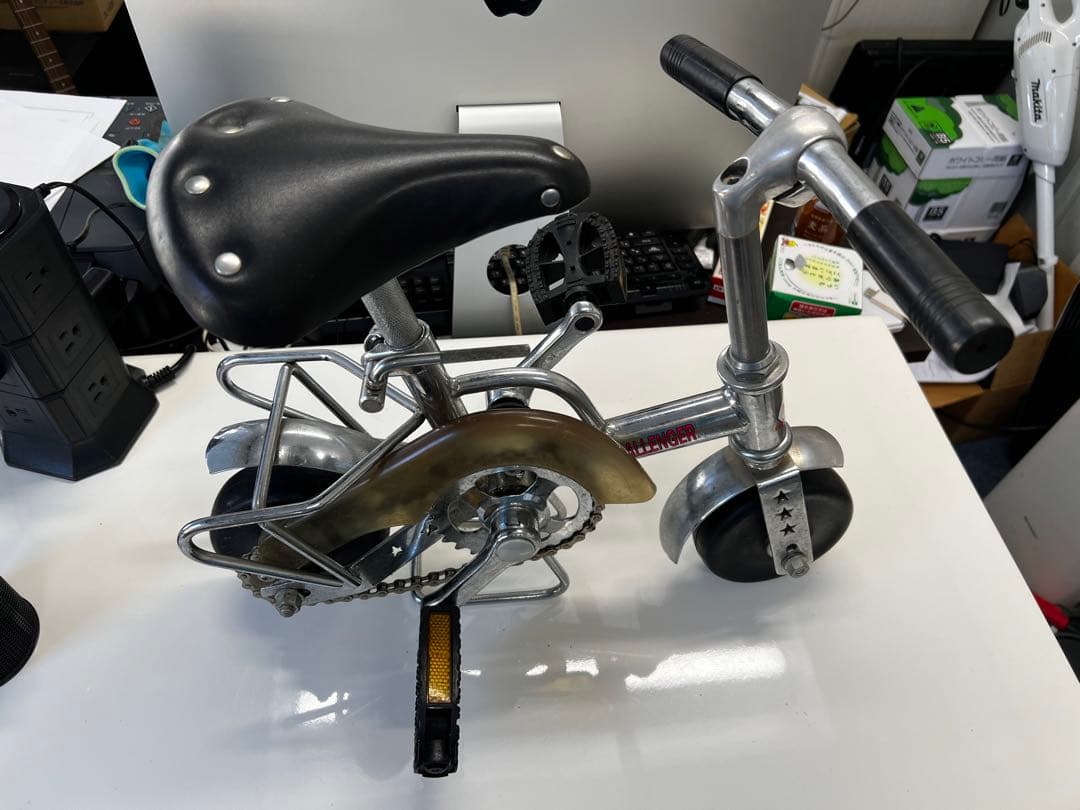 希少！アンティーク豆チャリ　チャレンジャー　スタンド付き