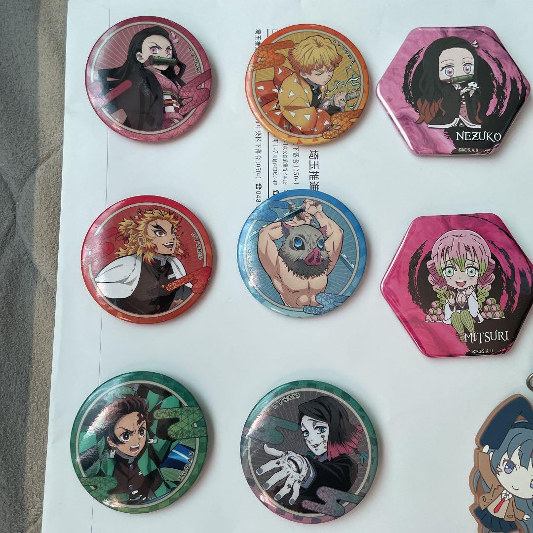 缶バッチ、ラバーストラップ、アクリルキーホルダー