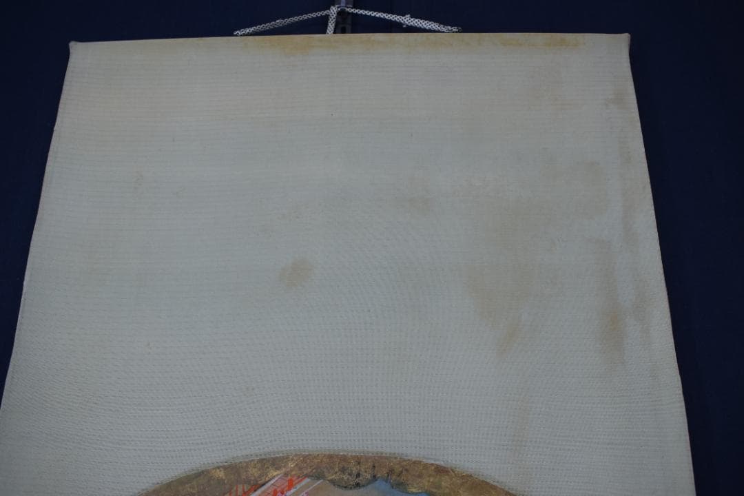 作者不詳/扇面人物図/土佐絵/掛軸☆宝船☆Z-187