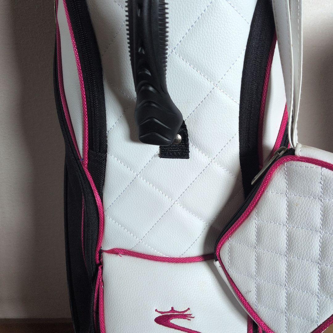 最終値下げ　Cobra キャディバッグ ブラック/ホワイト/ピンク