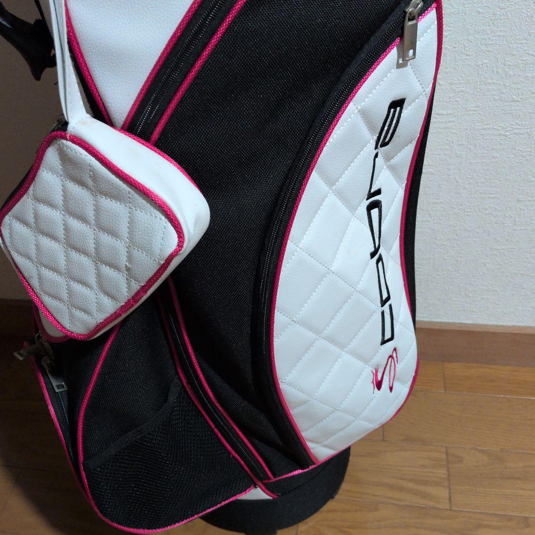 最終値下げ　Cobra キャディバッグ ブラック/ホワイト/ピンク