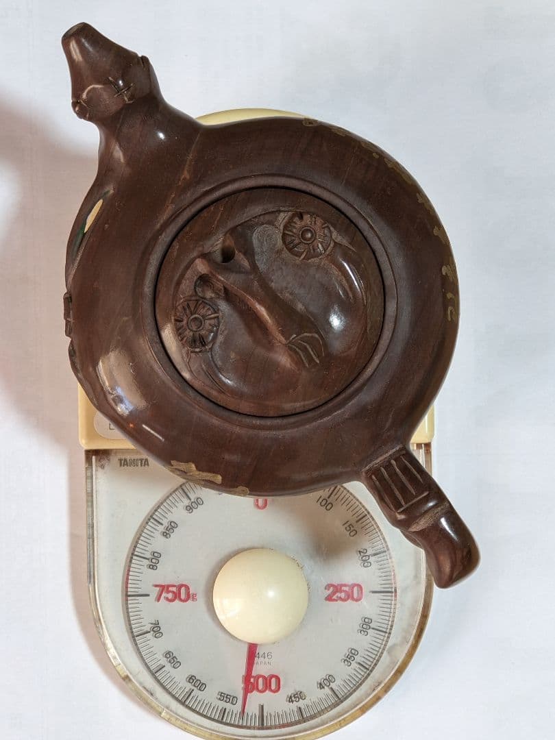 ♦中国茶壺 梅花文 漢詩入 石手彫り 急須 コレクション骨董品 アンティーク