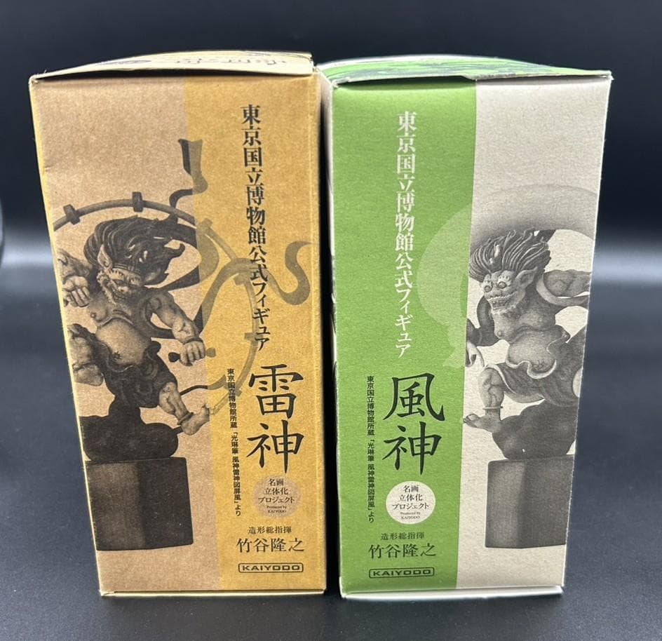 海洋堂 東京国立博物館公式 雷神 風神 屏風図 フィギュア 2体セット 俵屋宗達