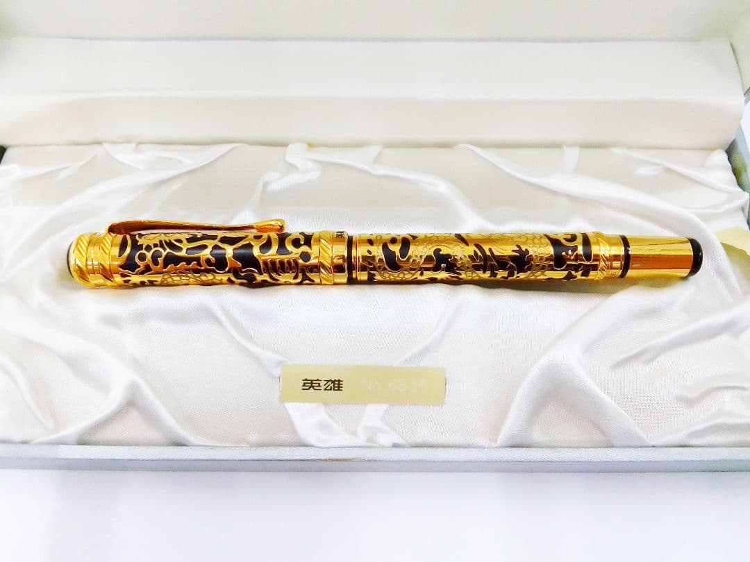 ☆英雄14Ｋ世紀金筆☆万年筆☆美品☆ほぼ未使用☆