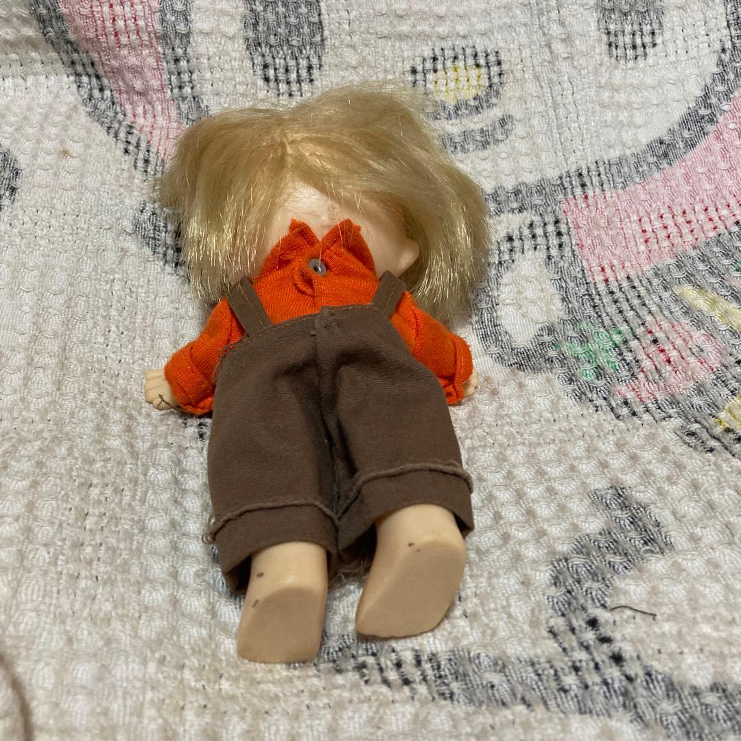 サンリオ　昭和レトロ　ヴィンテージ 人形　ソフビ　中古品　サンリオ旧ロゴ刻印