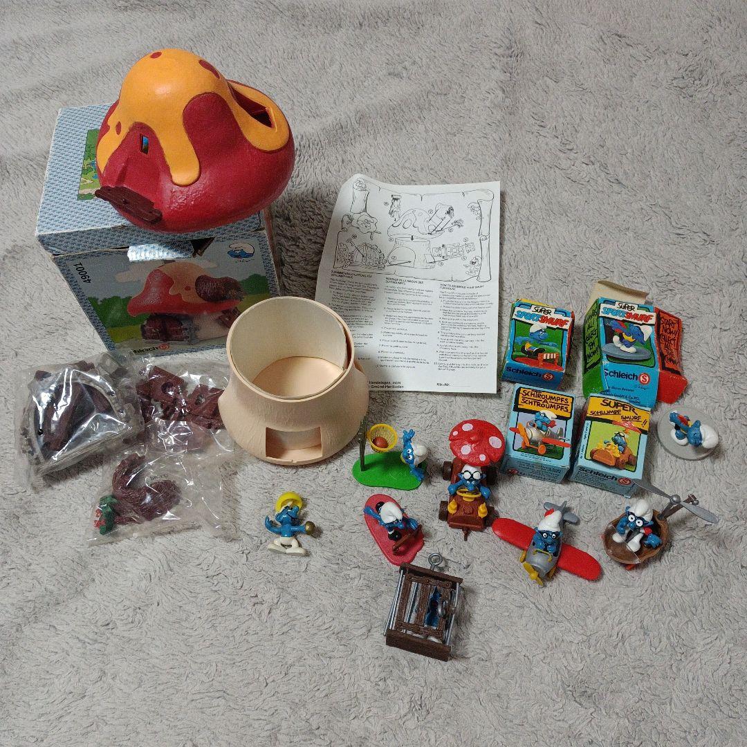 スマーフ　Schleich　フィギュア　スマーフハウス　キノコハウス