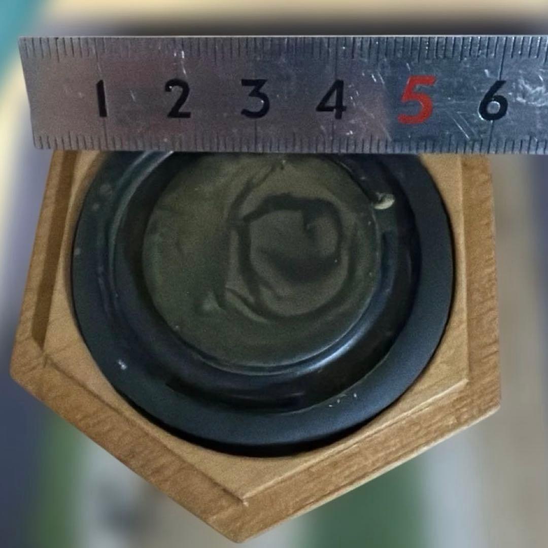 366◆1990年代の高級携帯硯セット（６角形状、巾着袋付き）