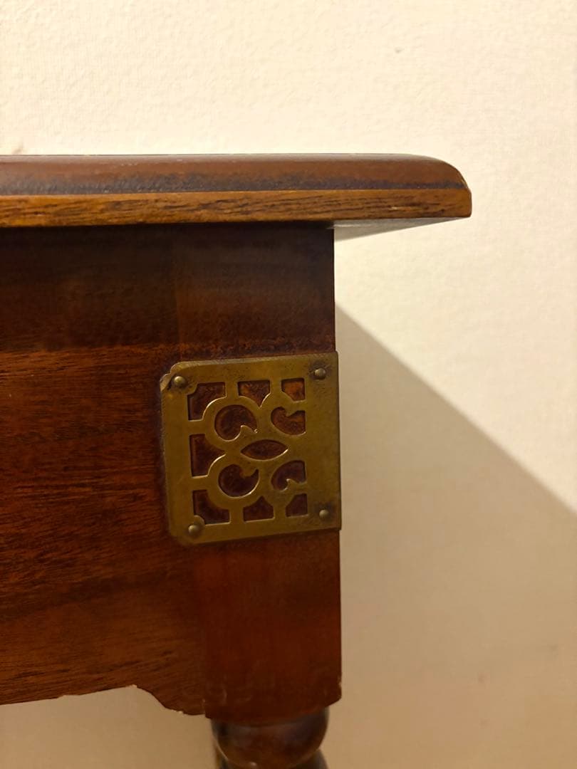 ヴィンテージ 木製 コンソールテーブル 引き出し付き　海外製