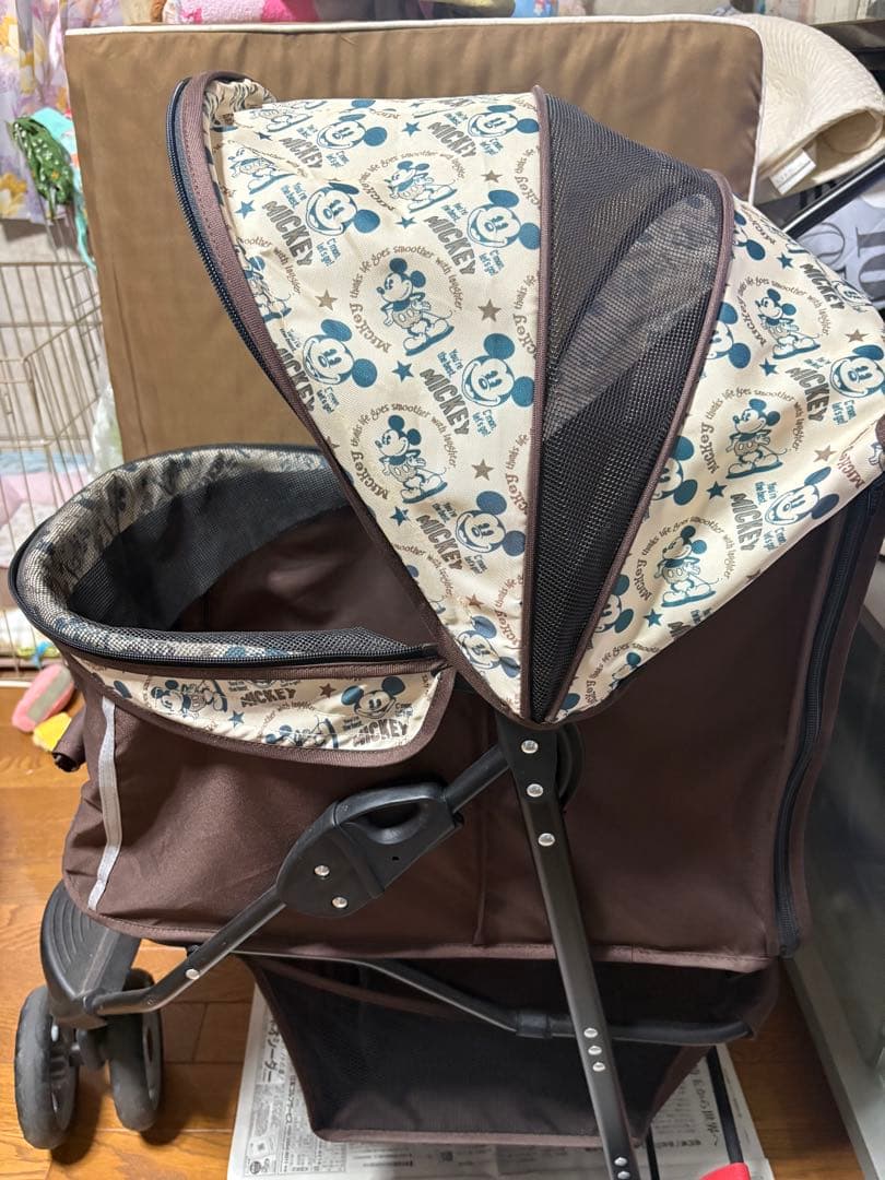 ペット用カート 3輪 ミッキーマウス