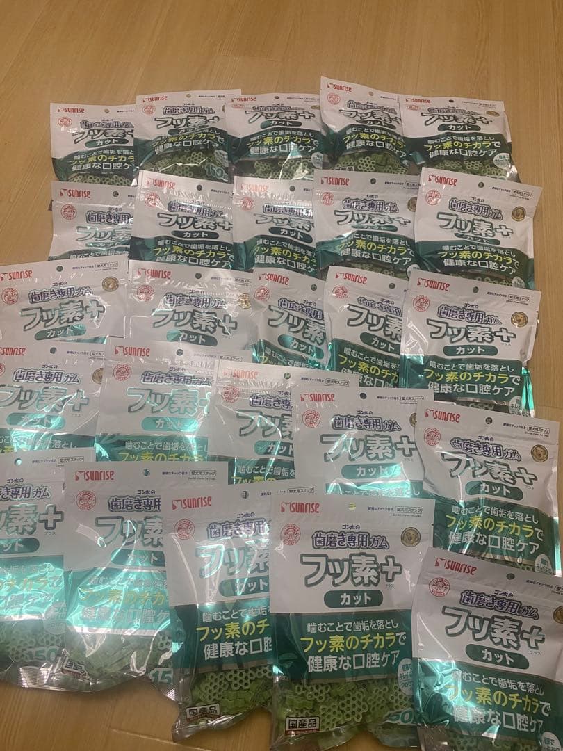 ⑤ ゴン太の歯磨き専用ガム フッ素+ 150g×25袋