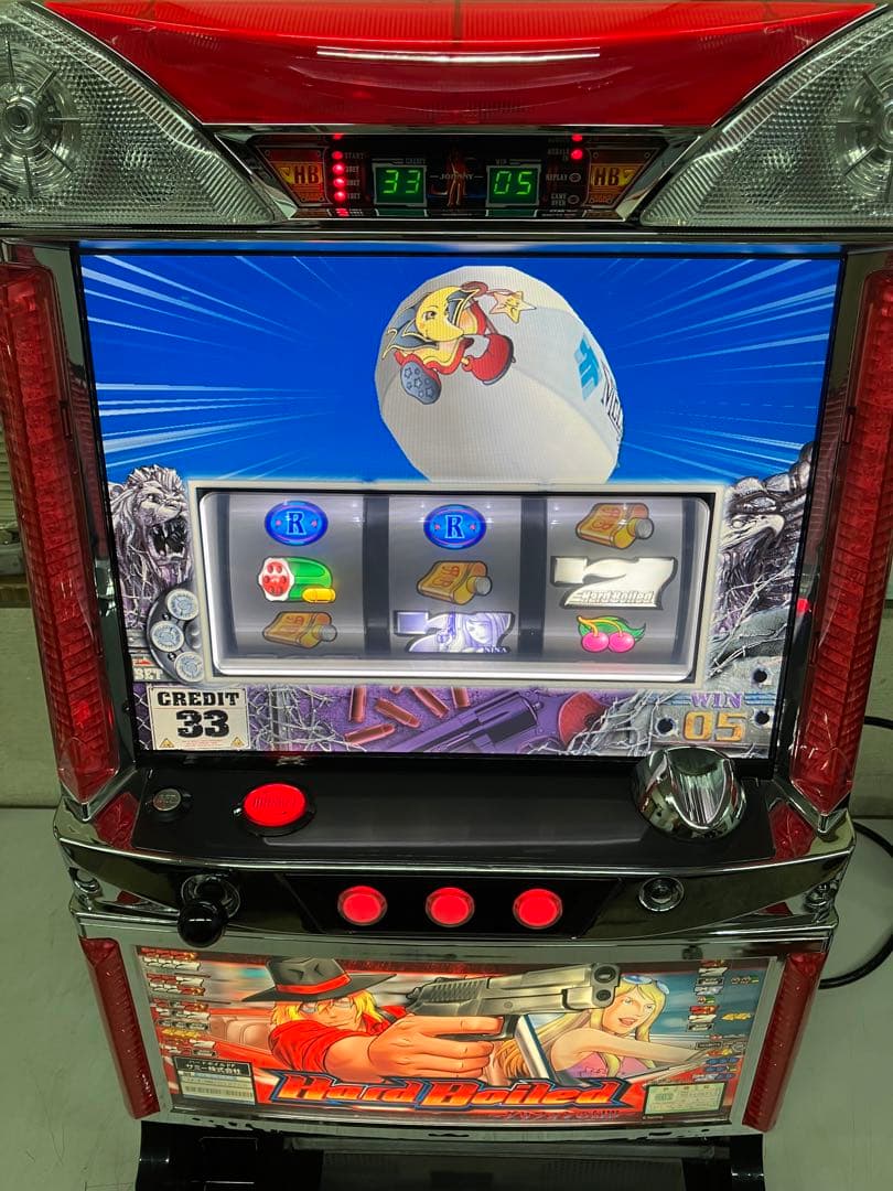 パチスロ実機　ハードボイルド　グリフォンの幻影　不要機付き