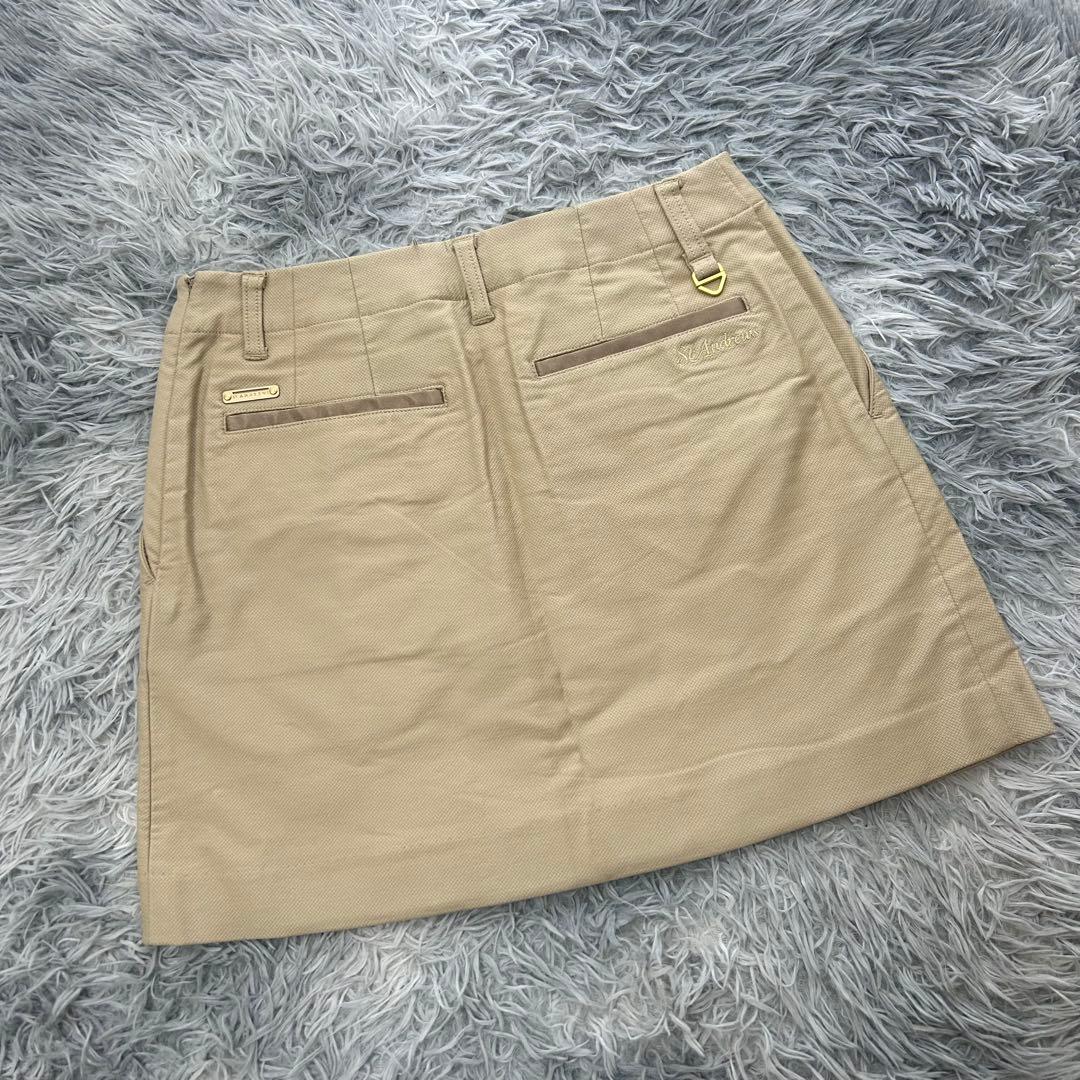 新品　セントアンドリュース　スカート　プリーツ　秋冬　ストレッチ　Mサイズ