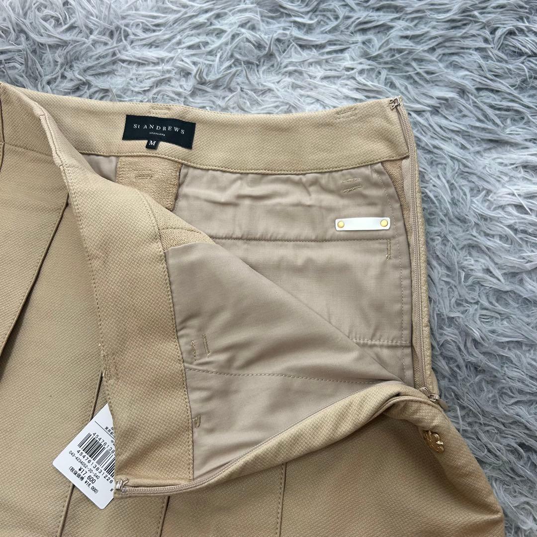 新品　セントアンドリュース　スカート　プリーツ　秋冬　ストレッチ　Mサイズ