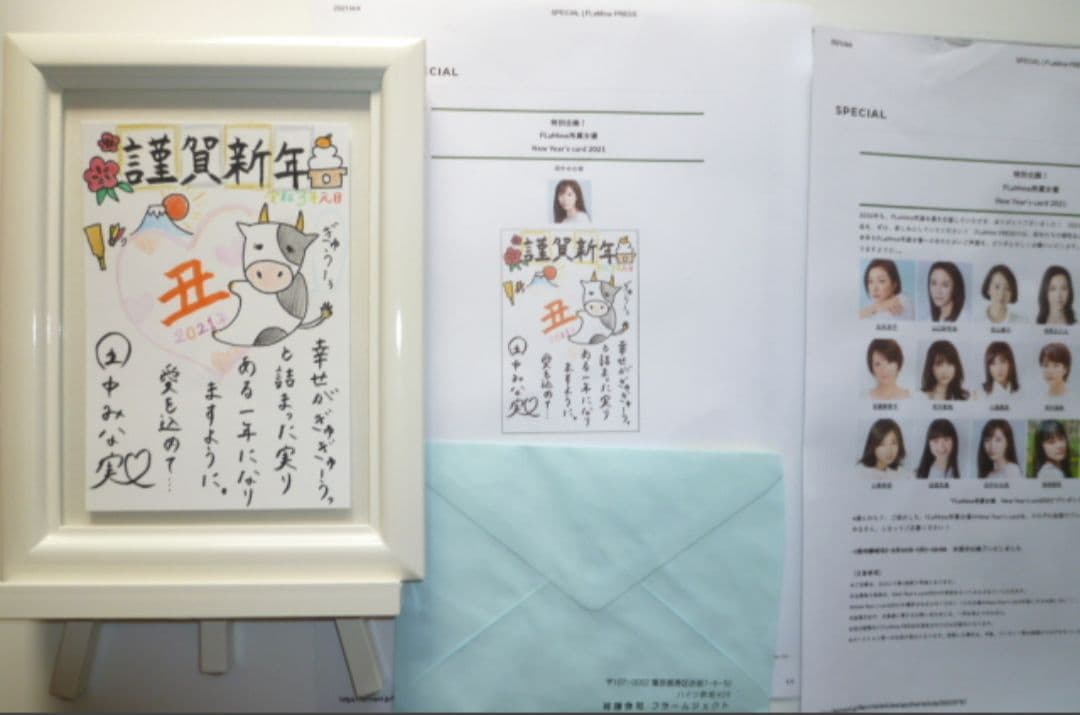 非売品 注プレ1名当選 超お宝 田中みな実 全直筆サイン 年賀状 永久保存版